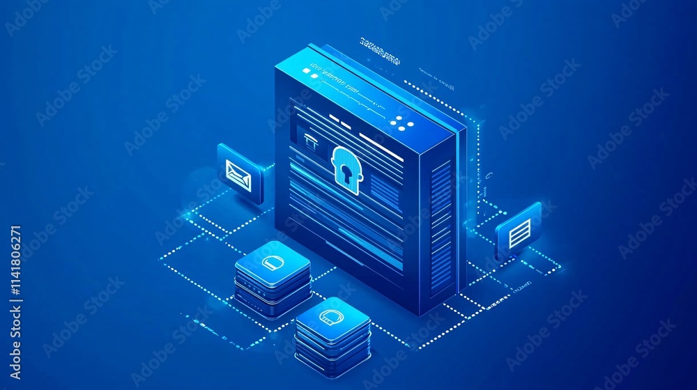 Poster an innovative login interface for applications, combining traditional and futuristic methods like fa