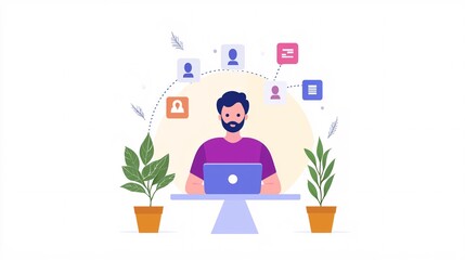 an innovative login interface for applications, combining traditional and futuristic methods like face recognition and PIN entry