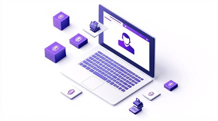 an innovative login interface for applications, combining traditional and futuristic methods like face recognition and PIN entry