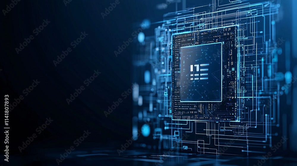 Aufkleber a stylized image of a digital id card being processed on a modern software interface