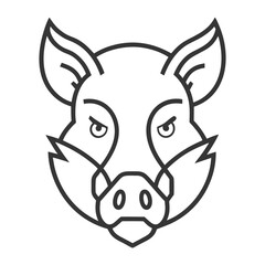 animal head logo vector illustration
