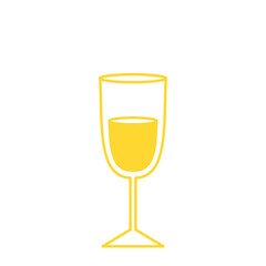 Gold Monoline New Year - Drink Beverage