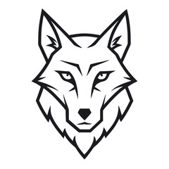 wolf head vector
