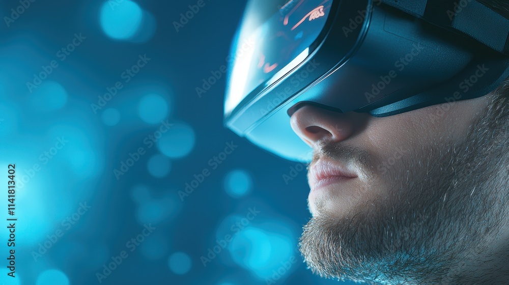 Poster a surgeon using vr simulation to practice a complex procedure, honing their skills in a safe and con