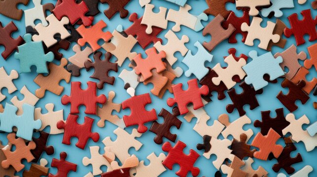 Pieces of a puzzle fitting perfectly together, representing the importance of collaboration and each individual contribution to the whole.