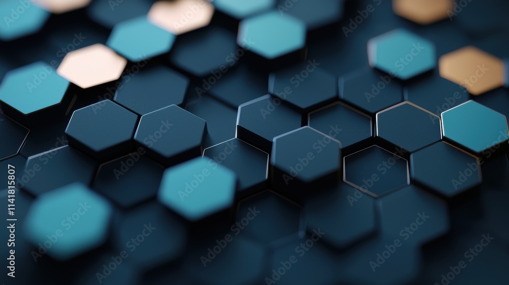 Poster a subtle texture of interconnected hexagons fading from dark to light, evoking a sense of depth and 