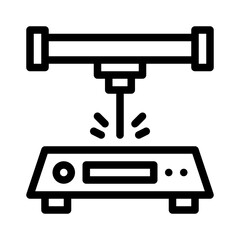 laser printer line icon