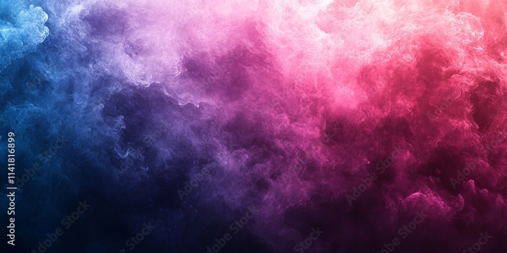 Poster pink magenta blue purple abstract color gradient background grainy texture effect web banner header 