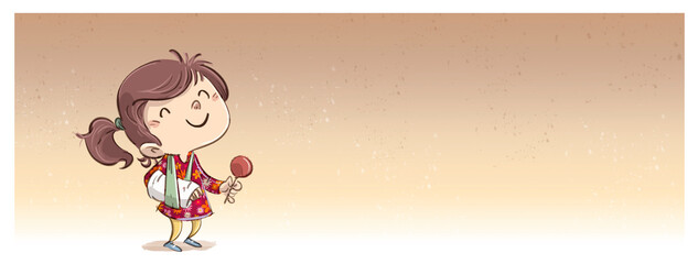 Little girl with her arm in a cast