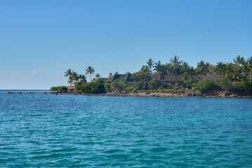 Amazing tropical beach scenery on Mauritius Island