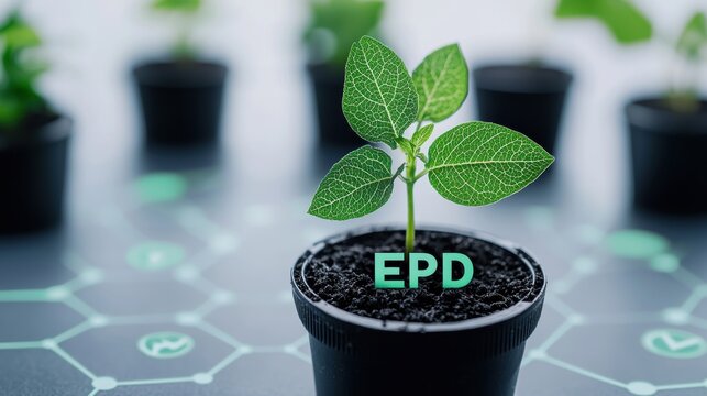 Plant growth experiment indoor garden scientific research controlled environment close-up view epd concept