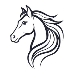 horse head vector