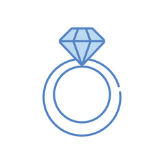 Engagement Ring vector icon
