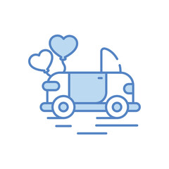 Wedding Car vector icon