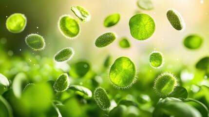 Fototapeta premium Conceptual Visualization of the Moisture Cycle in Nature