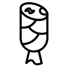 Junk Food Meal Line Icon