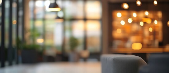 Fototapeta premium Soft focus abstract background of a contemporary interior space exuding a tranquil and dreamy ambiance ideal for modern design themes
