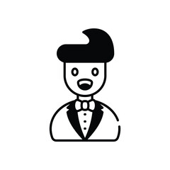 Groom vector icon