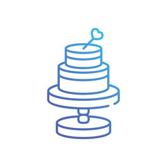 Wedding Cake vector icon