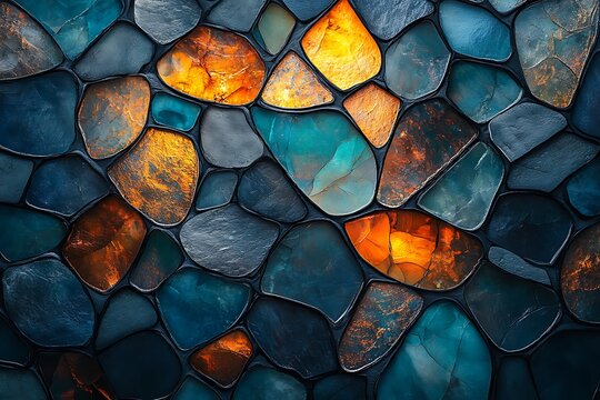 Abstract background with round peeble stones