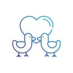 Love Birds vector icon