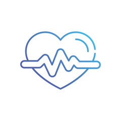 Heartbeat vector icon