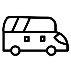Truck Road Drive Line Icon
