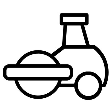 recommend clip art: Road Roller Car Line Icon
