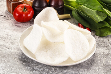 Viietnamese crab chips for snack