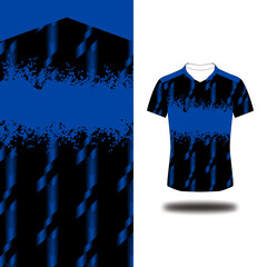 dark blue abstract sport pattern jersey design