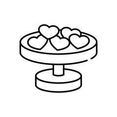 Heart Cookies vector icon