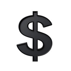 Obraz premium A black dollar sign