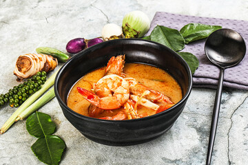 Tom Yum soup with prawn