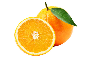 Orange fruit isolated on white