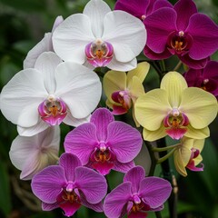 summer Beautiful  Orchid pink flower botany