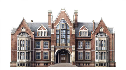 grand university building with intricate architecture and large windows
