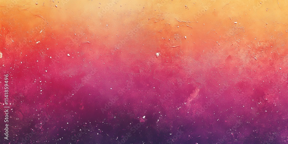 Aufkleber grainy banner background orange pink abstract retro grainy gradient background noise texture effect 