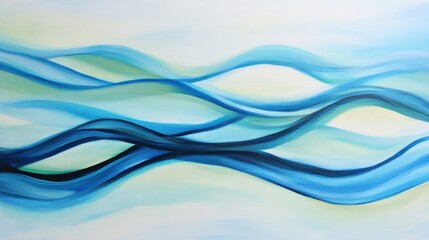 Fototapeta premium Calming Rhythms: Abstract Art for Inner Peace
