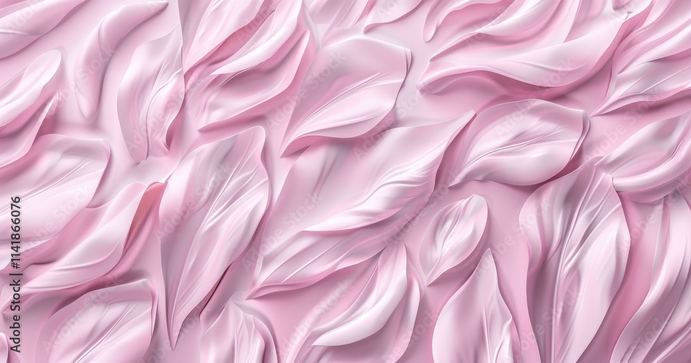 Poster a textured pattern of soft, pink petals creating a serene and elegant background.