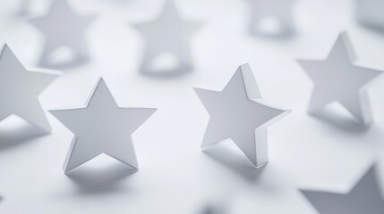 Obraz premium Abstract Stars in a Light Background for Review Concepts