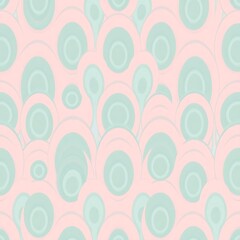 Pastel Peacock Pattern: Seamless Design 