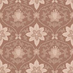Seamless vintage floral wallpaper pattern