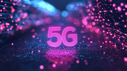 Shimmering golden number fifty on a vibrant digital background with sparkling blue lights