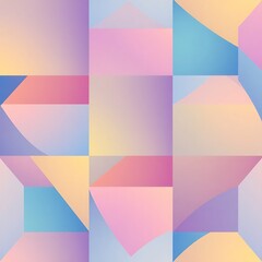 Abstract Geometric Pattern: A captivating blend of pastel hues and geometric shapes create a mesmerizing visual symphony. This seamless pattern evokes a sense of tranquility and modern sophistication.