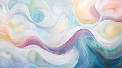 Fototapeta premium Calming Rhythms: Abstract Art for Inner Peace