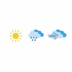 Set of weather icons