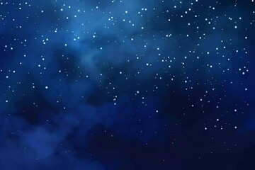 Obraz premium Magic night dark blue frame with sparkling glitter bokeh and light art.