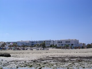 Obraz premium panorama of a tourist village in Djerba Tunisia