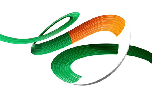 3d Flag Of Ivory Coast 3d Waving Ribbon Flag Isolated On White Background, 3d Illustration