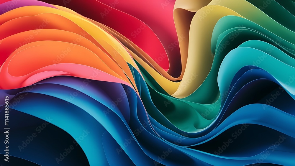 Poster liquid gradients abstract background color wave pattern poster design for wallpaper banner backgroun